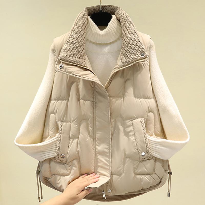 Autumn Winter Vests for Women 2023 New Fashion Thick Warm Zipper Sleeveless Parkas Korean Style Women's Winter Coat