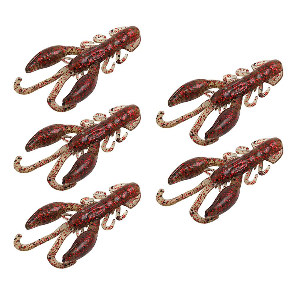 5pcs 5cm Artificial Bait Fishy Smell Fishing Bait Crayfish Soft Fishing Lure Fishing Accessories