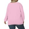 Women's Fashionable Casual Plus-Size Long Sleeve Pullover Printed Sweatshirt