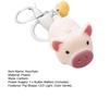 Брелок для ключей Yousheng Cartoon Pig с колокольчиками, светодиодными лампами, подвеской-брелоком со звуковыми эффектами, подарок на Новый год и день рождения