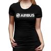 Белая футболка с логотипом Airbus для женщин, с круглым вырезом, уличный стиль, женские футболки, короткая летняя одежда, топы