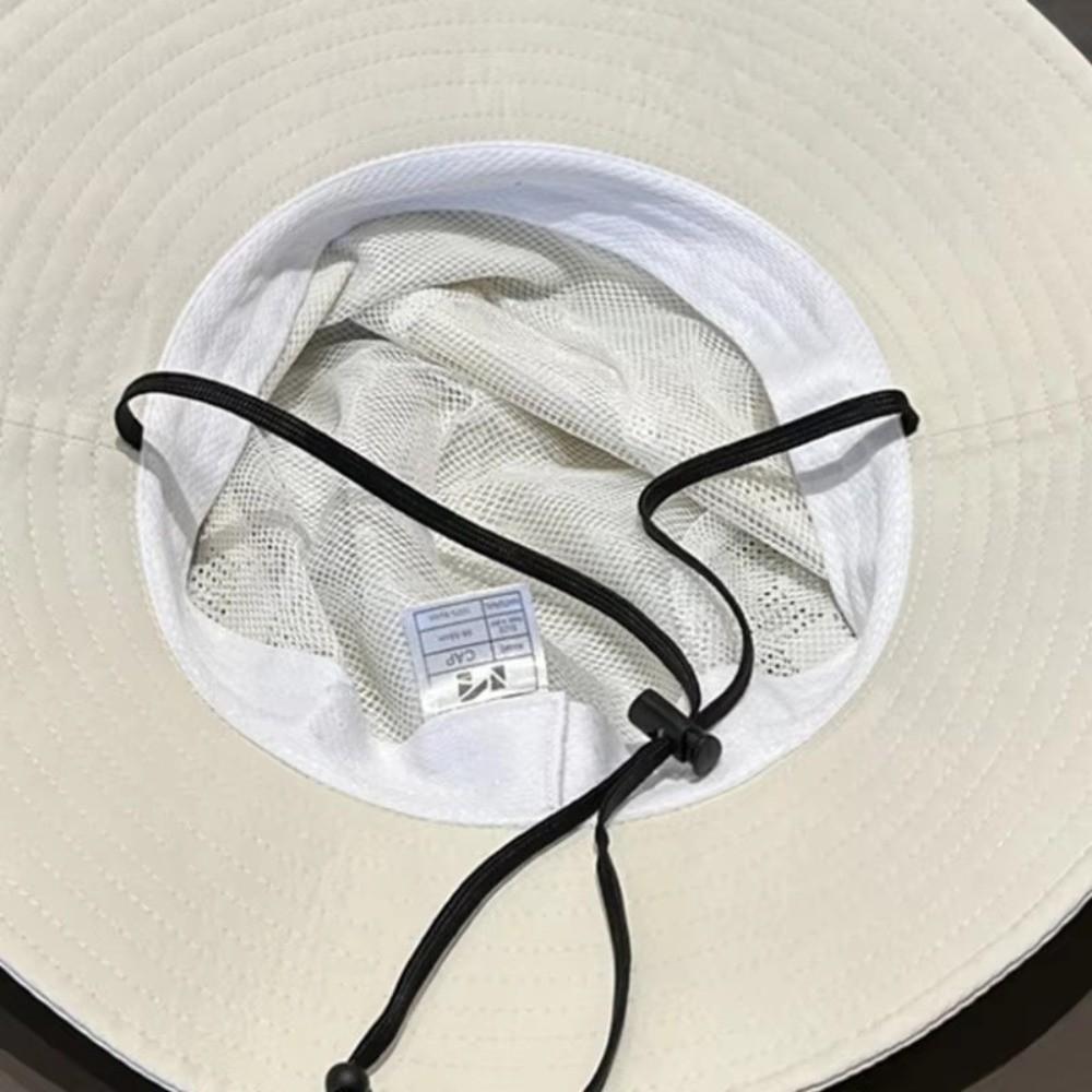 Breathable Fisherman Hat Solid Color Sun Protection Hat Windproof Hiking Cap Outdoor Hiking