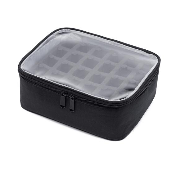 Сумка для хранения лака для ногтей, большая вместимость, застежка-молния, чехол для переноски эфирных масел