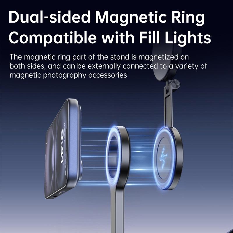 Magnetic Phone Tripod Wireless Phone Grip Selfie Stick Desktop Tripod