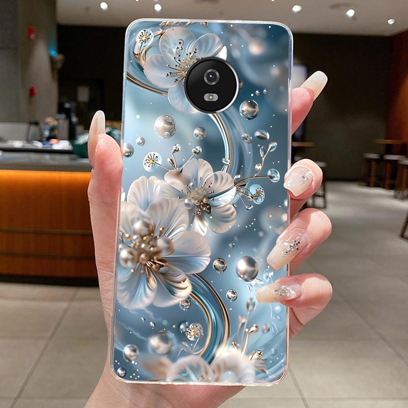 For Motorola Moto G5 Plus Case Clear Luxury Fashion Butterfly Flower Soft TPU Silicone Phone Cover for Motorola G5 Plus G5+ Case