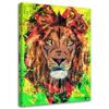 Canvas Print Lion As Hand-painted