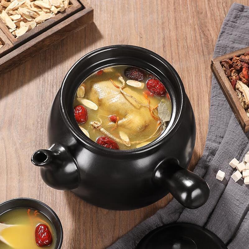 JINGRX Traditional Ceramic Herbal Medicine Pot