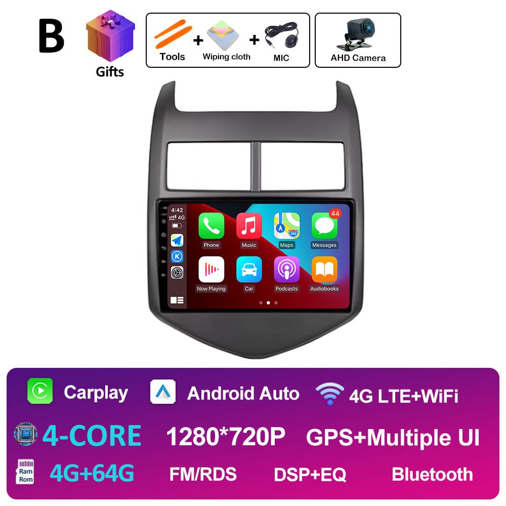 Для Chevrolet AVEO Sonic 2011 2012 2013 Интеллектуальная система Беспроводной Carplay Автомобильный мультимедийный аудио-видео проигрыватель GPS-навигация BT