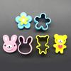 3 Pcs Cute Sandwich Cutters Mini Cookie Cutter Shapes Set For Kids Plastic Bento Cutter Tool Molds Bread Biscuit Embossed Device