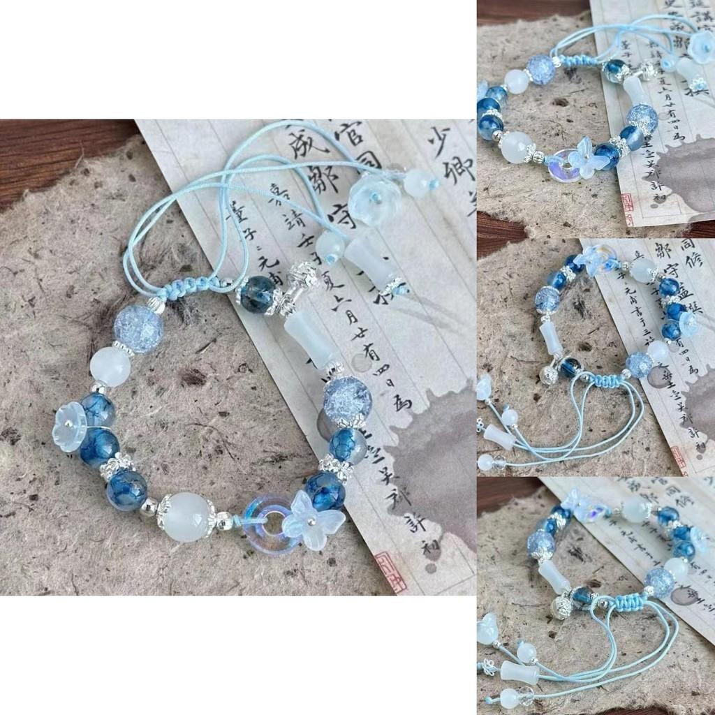 Изысканный браслет с бисером, цветочный, для женщин 2024, в китайском стиле, регулируемый