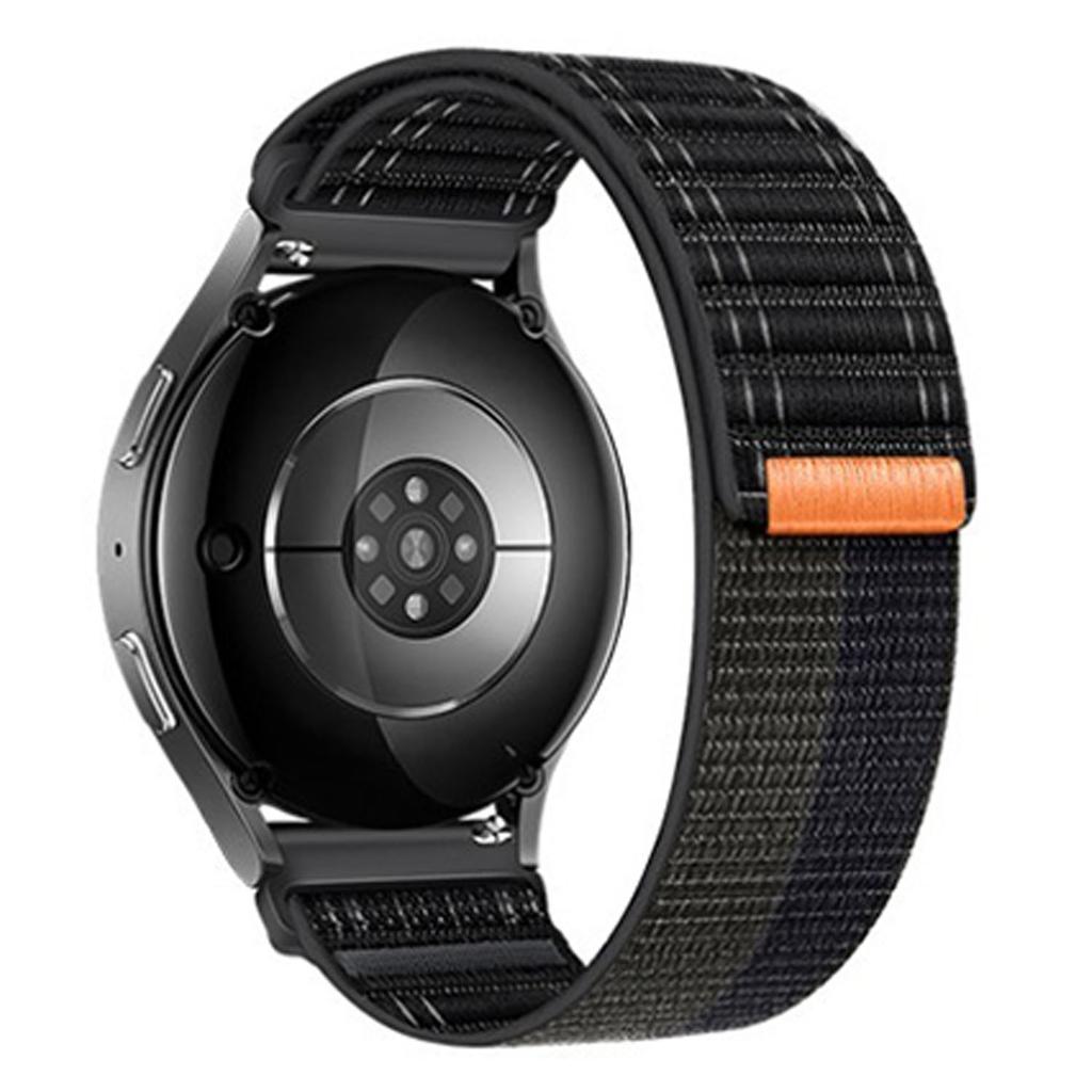 For Huawei Watch GT 6 46mm Nylon Watch Band 22mm Wave Pattern Magic Tape Closure Wrist Strap