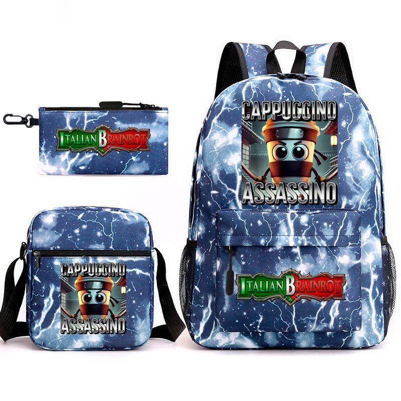 American Shanhaijing Backpack Student School Bag Shoulder Bag