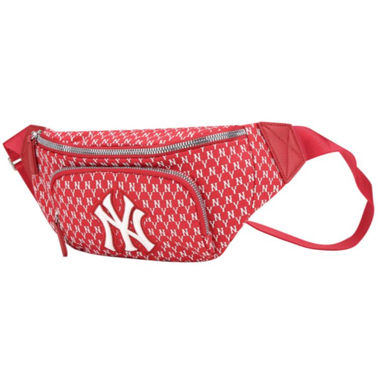 MLB Сумка через плечо, Сумка-кроссбоди, Поясная сумка из полиамида, Коллекция Monogram, Обычный размер, Унисекс, Красный 32BGC9911-50R