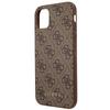 Guess Guhcn61G4Gfbr Iphone 11 / Xr 6,1Brown/Brązowy Twarde Etui 4G Metalowe Złote Logo
