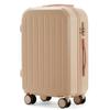 24-Inch Durable Leather Suitcase with Universal Wheels for Men & Women