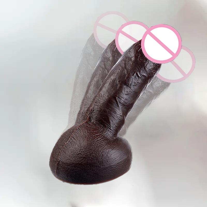 Real Skin Huge Dildo Super Realistic Penis Big Cock Suction Cup Dick Penetration Anal Sexy Adult Sex Toys For Women Masturbation