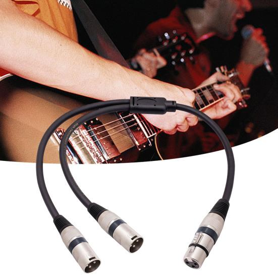 Кабель XLR Y-разветвитель XLR «папа» на двойной XLR «мама» Y-разветвитель 3-контактный балансный микрофонный кабель для микрофонов Микшеры Усилители мощности