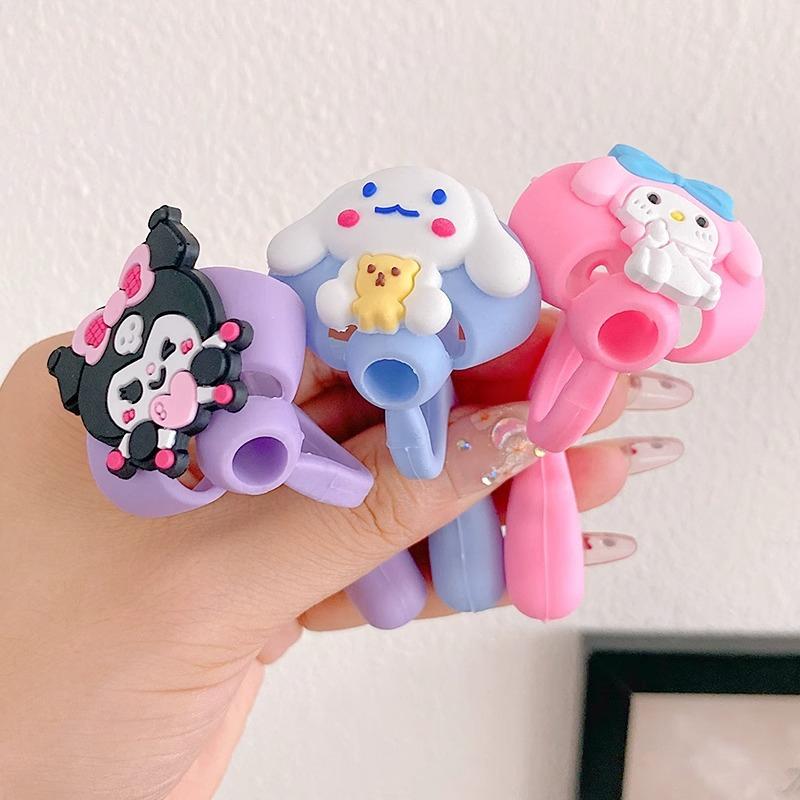 Силиконовые ручки для карандашей для детей, держатель для карандашей для письма, пять фиксированных пальцев, ручка для коррекции осанки при письме