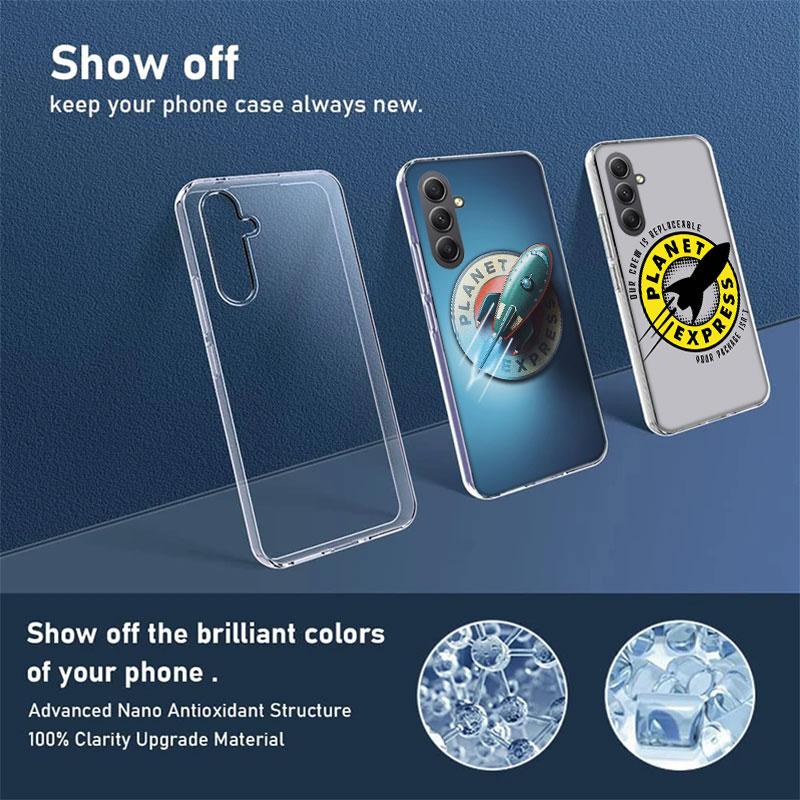 Futurama Planet Express Phone Case for Samsung A16 A26 A36 A56 A17 A37 A57 A07 A06 A02S A03 A04S A05S Galaxy Note 20 10 A50S A71