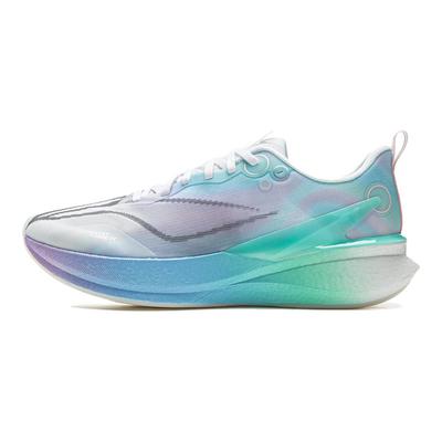 Li Ning Red Rabbit 8 Pro Амортизация всей стопы Дышащие Легкие Упругие Низкие Марафонские Беговые Кроссовки Мужские Кроссовки Сине-Зеленые ARPW015-6