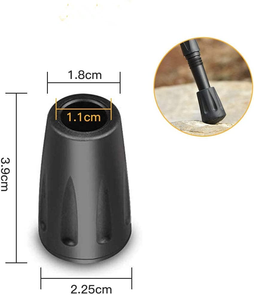 Резиновые колпачки для треккинговых палок, набор из 10 шт. Защита для скалолазного приклада, резиновый колпачок для походных палок, резиновый колпачок для приклада, резиновый наконечник, аксессуар общего назначения