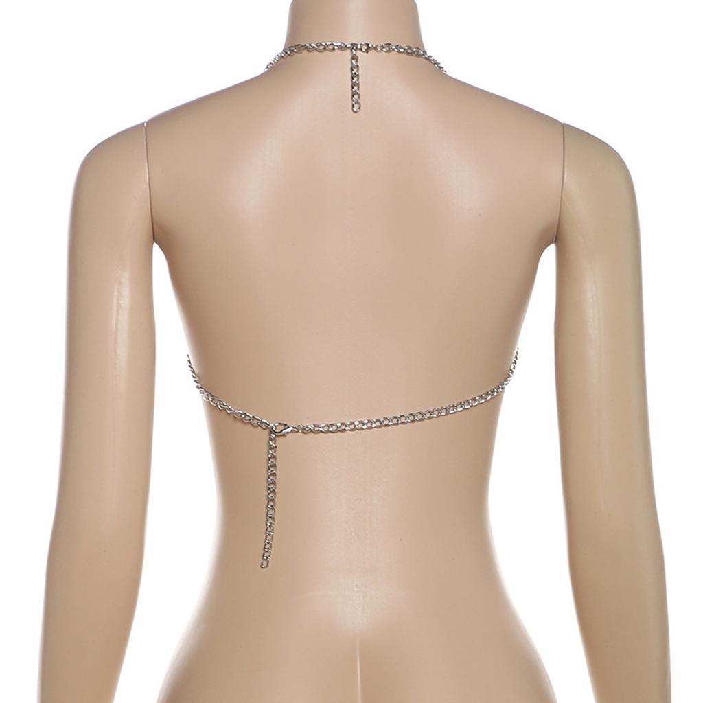 Women Body Chain Featuring Hollow Chain Elegant Body Jewelry Nightclub Body Accessory Suitable for Weddings and Proms