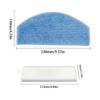 Side Brush Filter Mop Cloth Kit For Laresar Mars01/ For Lubluelu Robot Vacuum Accessories Replacement Spare Part Home Clean Tool