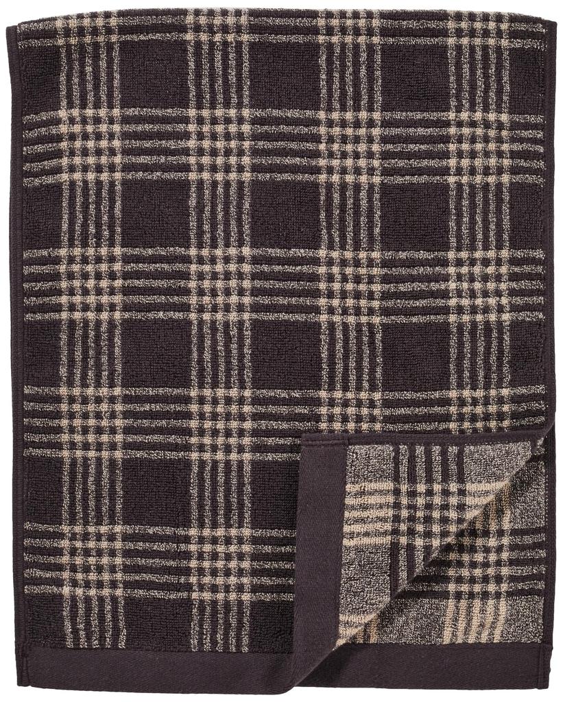 MUJI Пушистое махровое полотенце для лица в клетку темно-коричневого цвета, набор 34 x 85 см, мягкое 83431952 (Узор) 4 шт