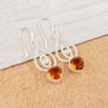 Цитрин Драгоценный камень Серебро 925 пробы Ювелирные изделия Ручной работы Серьги-капли 2,00" EE-32-5