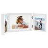 VidaXL Foldable Photo Frame White 28x18 Cm+2x(13x18 Cm)