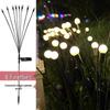 Solar Wind-Powered Firefly LED Garden Stake Lights - Waterproof Outdoor Decor