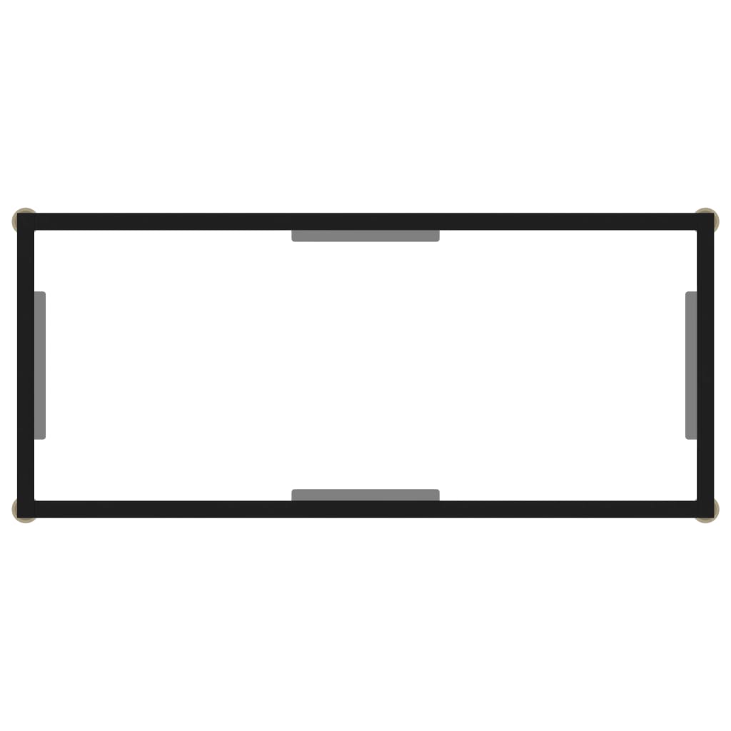 Console Table Transparent 80 x 35 x 75 cm Tempered Glass
