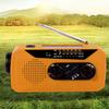 Emergency Solar Radio with LED Flashlight SOS Alarm Compact Design Portable Rechargeable Hand Crank AM/FM Radio