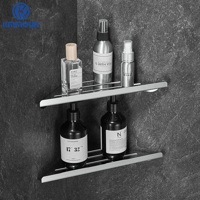 Double Bathroom Storage Rack Shower Gel Shelf Kitchen Storage Rack Shelf  304 Stainelss Steel Basket Bathroom Accessory Kommoun