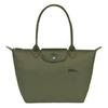 Le Pliage Green Сумка-тоут из нейлона с тисненым логотипом, на кнопке-застежке и молнии, женская, лесной зеленый L2605919479