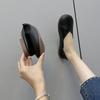Women's Slip On Leather Loafers Spring Autumn Ballet Shoes Ladies Casual Round Toe Cute Flats Nurse Shoes Sneakers Plus Size 43