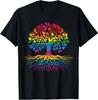 Tree Life Rainbow LGBT Flag Gay Pride Ally T-Shirt