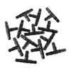 20 Pcs Barb Tee Connector Sprinkler Irrigation Water Hose Connectors, 1/4 Inch Barb Tee, Pipe Fitting, Joiner Drip System,for 4mm Hose