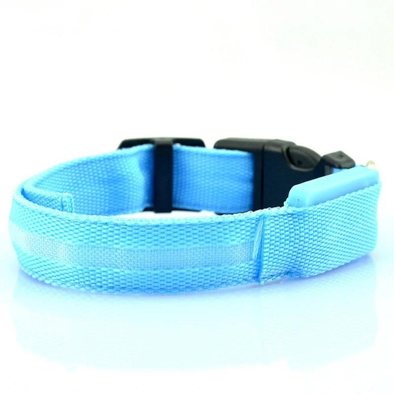 Светодиодный ошейник для собак, защита от потери/предотвращения автомобильных аварий, ошейник для собак с зарядкой через USB, поводок для ошейника, товары для животных
