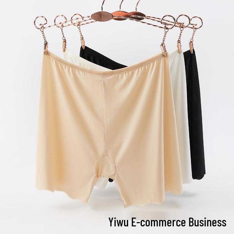 Бесшовные защитные шорты из ледяного шелка для женщин - Легкие, Подходящие для лета, Носить внутри или как внешние тонкие леггинсы