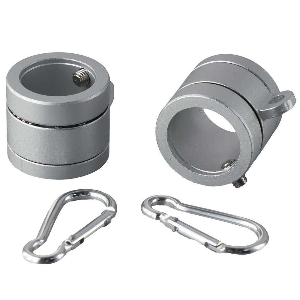 2Pcs 360 Degree Rotating Flag Mounting Ring Aluminum Alloy Spinning Flag Pole Kit  Diameter Flagpole