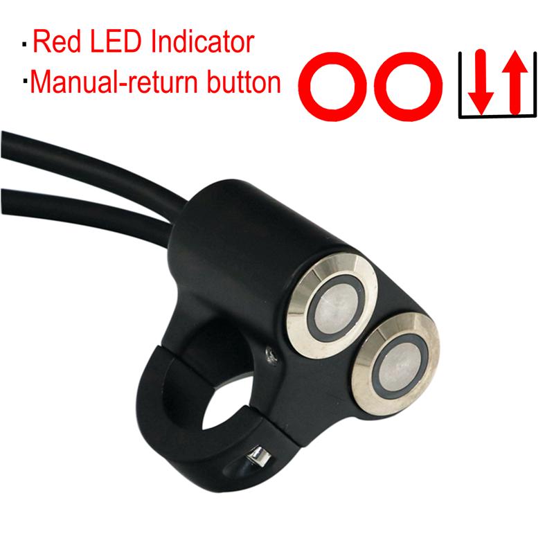 LMoDri 22 мм руль мотоцикла переключатели ATV скутер фары опасности тормоз противотуманные фары переключатель ВКЛ-ВЫКЛ алюминий с индикатором