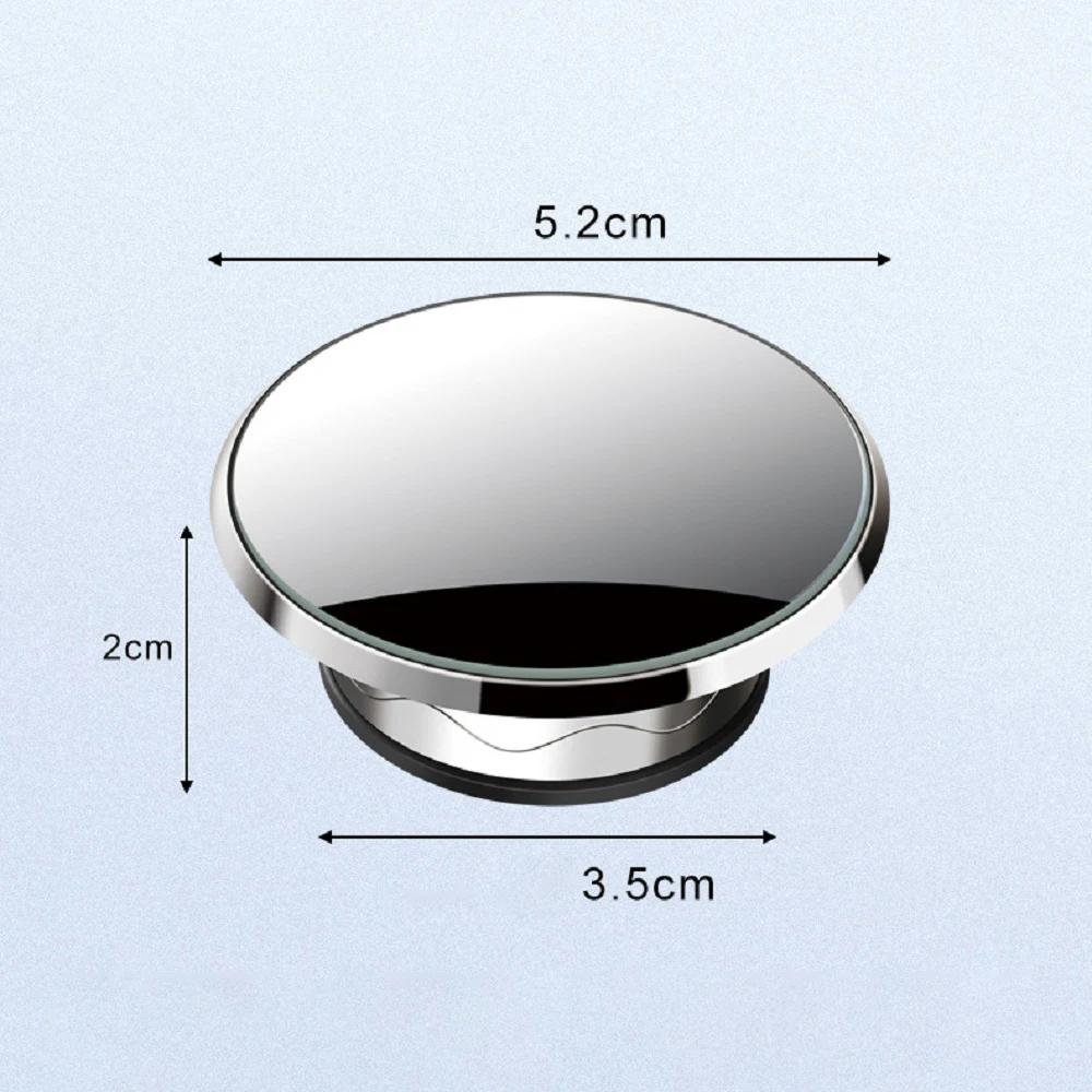 2PC Suction Cup Car Convex Blind Spot Mirror HD 360 Degree Wide Angle Adjustable Rearview Extra Auxiliary Round Mirror Accessori