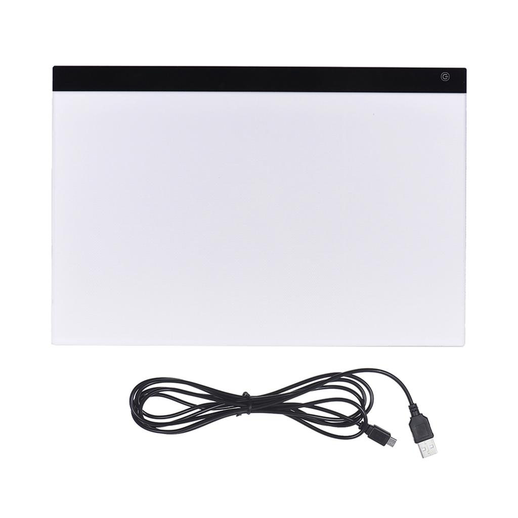 A2 Large Ultra Thin LED Light Pad Box Painting Tracing Panel Copyboard Stepless Adjustable Brightness USB Powered for