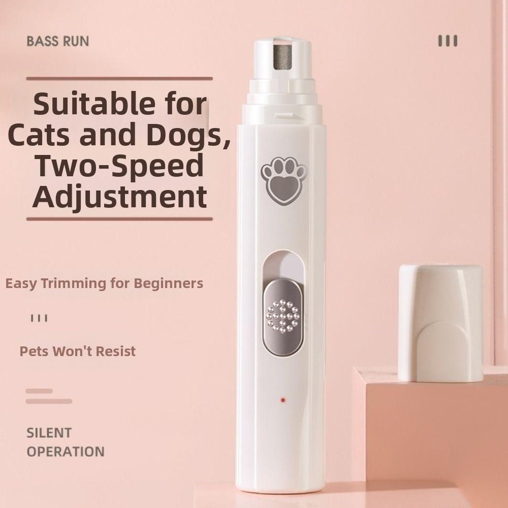 2 Speed Pet Electric Nail Clipper Low-Noise Safe Pet Nail Trimmers USB Rechargeable Durable Pet Nail Grinder Small Medium Puppy