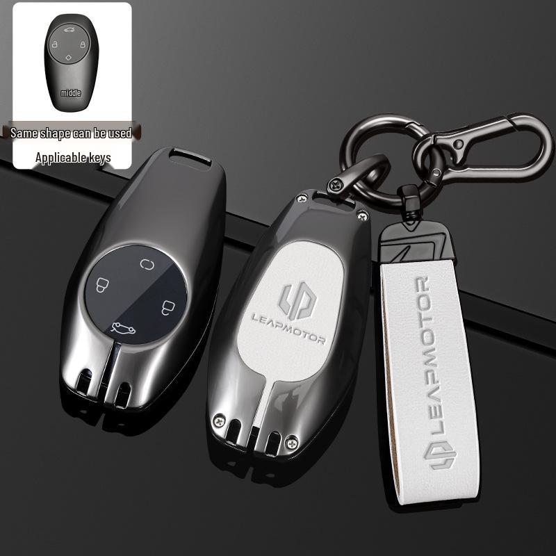 Чехол для ключей Leapmotor для C01/T03 и C11 Пряжка, S01 Увеличенный запас хода, Модель 2022 года - Полное покрытие