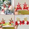 Christmas Antler Hair Clip Plush Hair Accessory Headwear Cute Barrettes Christmas Decoration Festival Gift For Women Girl