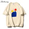 Shellsuning Harajuku графические футболки женские летние повседневные футболки с короткими рукавами с художественным принтом женские модные уличные топы из 100% хлопка