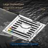 Stainless Steel Floor Drain Square Floor Cover Anti-odor Filter Core  Shower