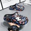 Children's Hole Shoes Printed Soft-soled Slippers Boys' Slippers Boys' Hollowed-out Girls' Sandals Two Wearing Beach Shoes Women